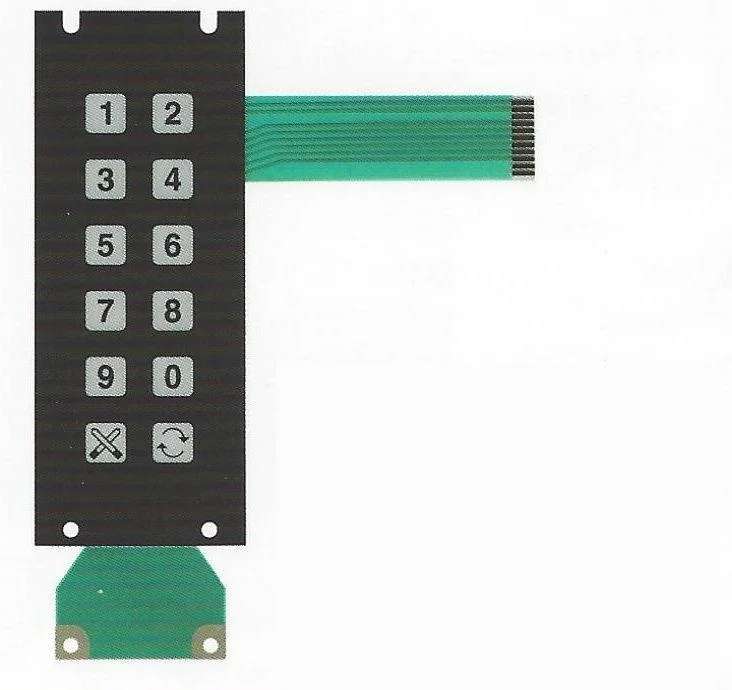 Fuel Dispenser Oil-Resistance Membrane Switch Keyboard for Fuel Dispenser