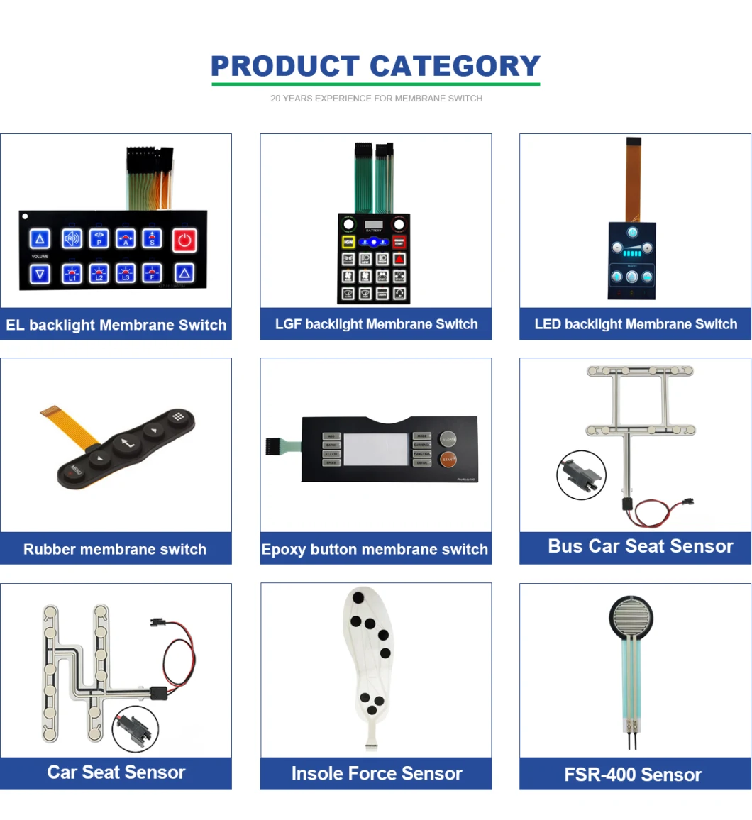 China Factory Waterproof Custom Produce 4*4 Membrane Switch Keypad