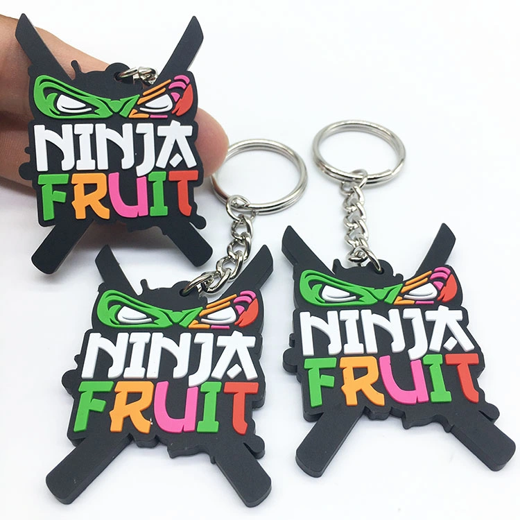 Promotion Gift PVC Key Chain Wholesale Custom Logo 2D/ 3D Souvenir Silicon Key Ring Designer Car Decoration Accessories Keyring Soft Plastic PVC Rubber Keychain