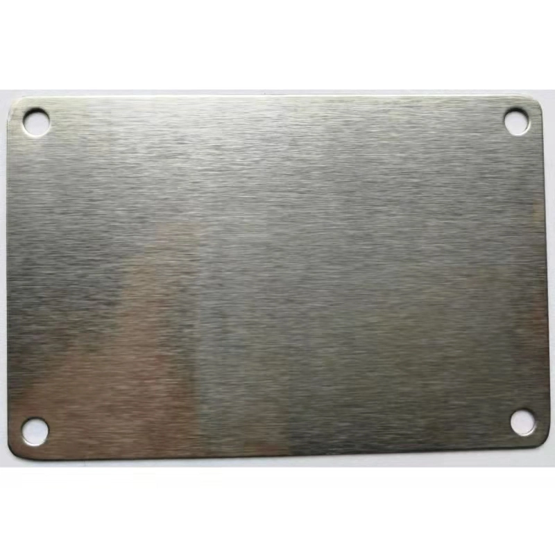 Blank Nameplate Custom Logo Industrial Brushed Stainless Steel Name Plate