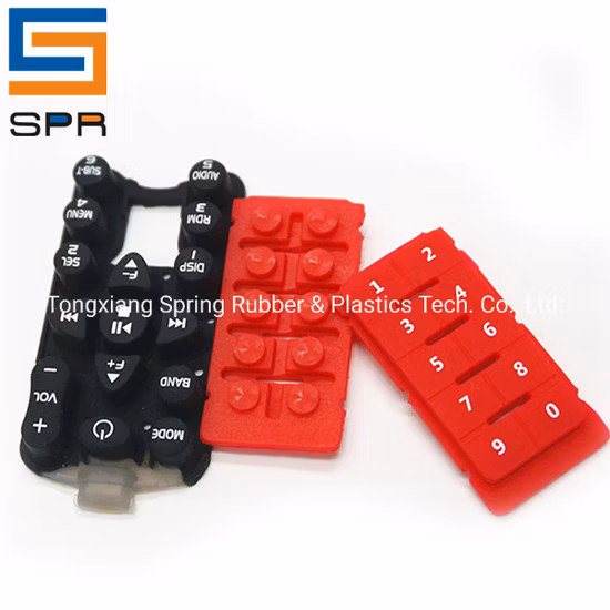Diseño de teclas de varios colores con teclado de caucho de silicona moldeado por compresión